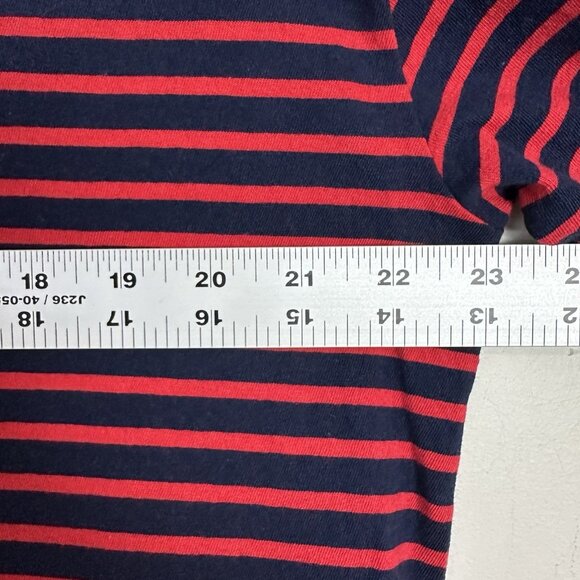 NEW FRANK‎ & EILEEN JOSEPHINE STRIPED FRENCH TEE TOP NAVY RED LARGE - Picture 6 of 9